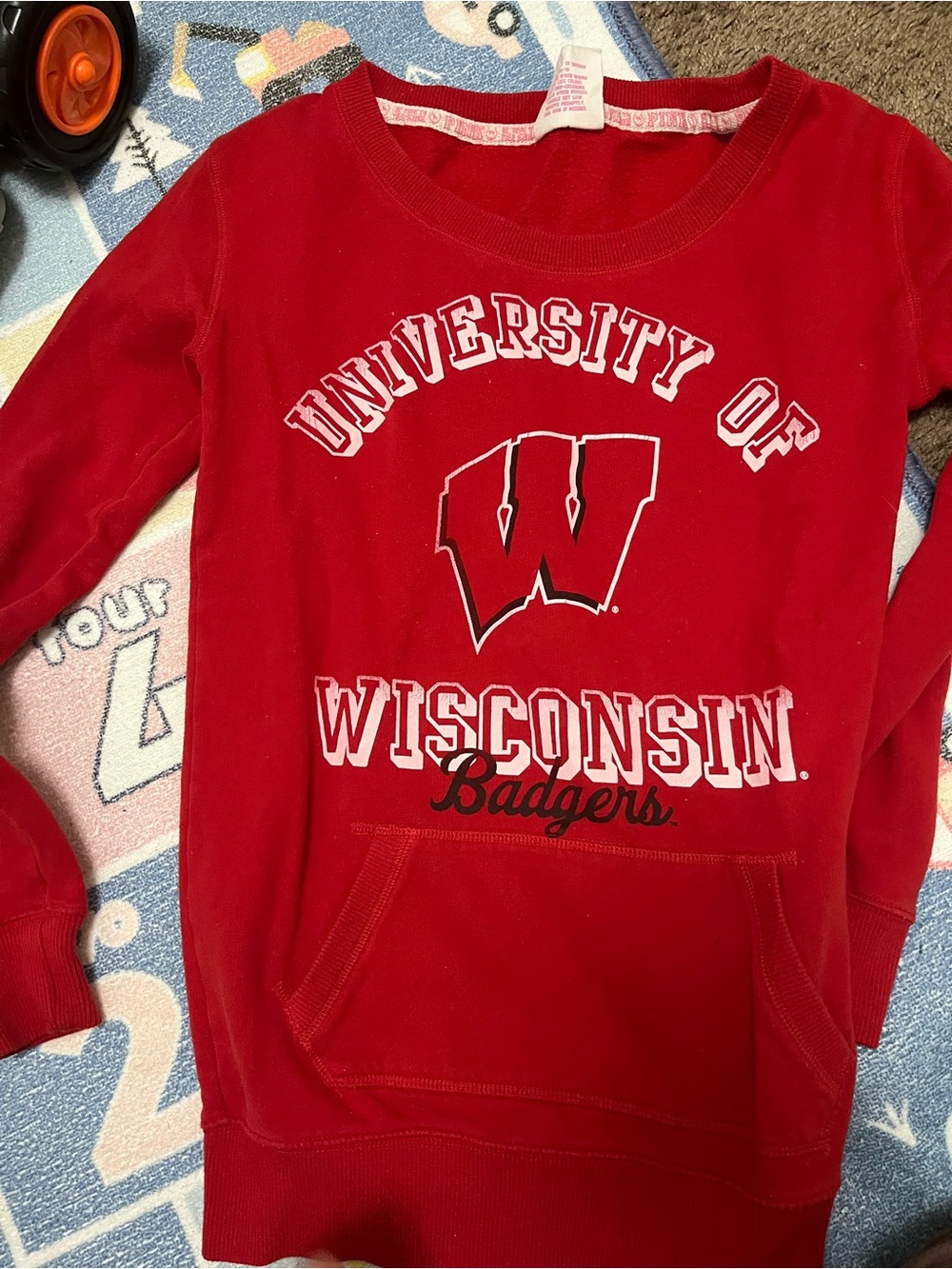 NWOT Victoria’s Secret University of Wisconsin Badgers Red Crewneck Sweatshirt